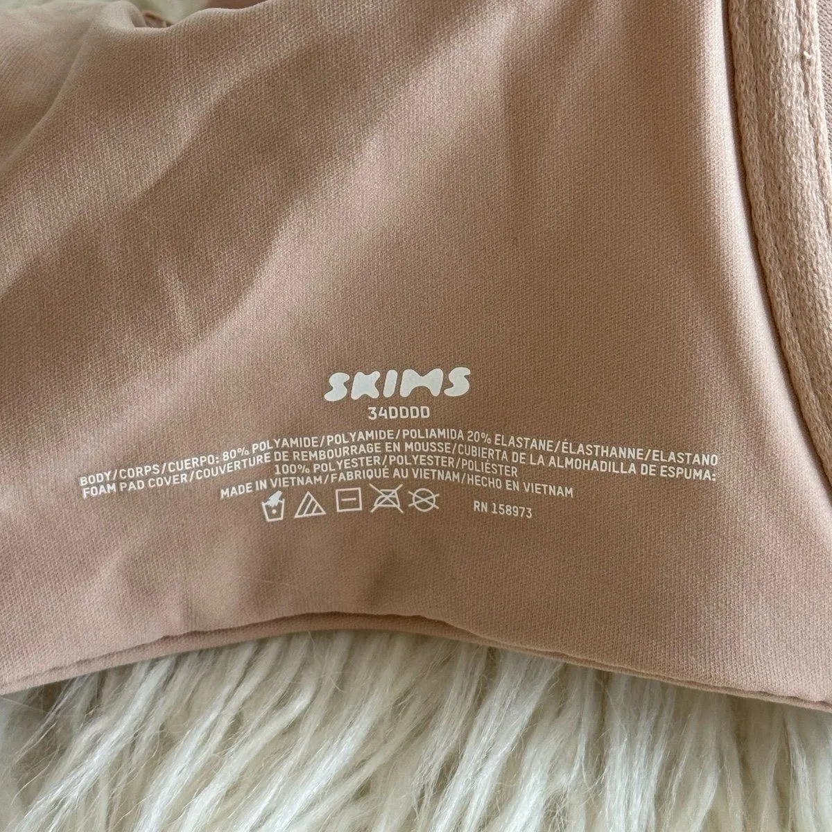Skims Fits Everybody T-shirt Bra Mica Size 34DDDD - Image 7