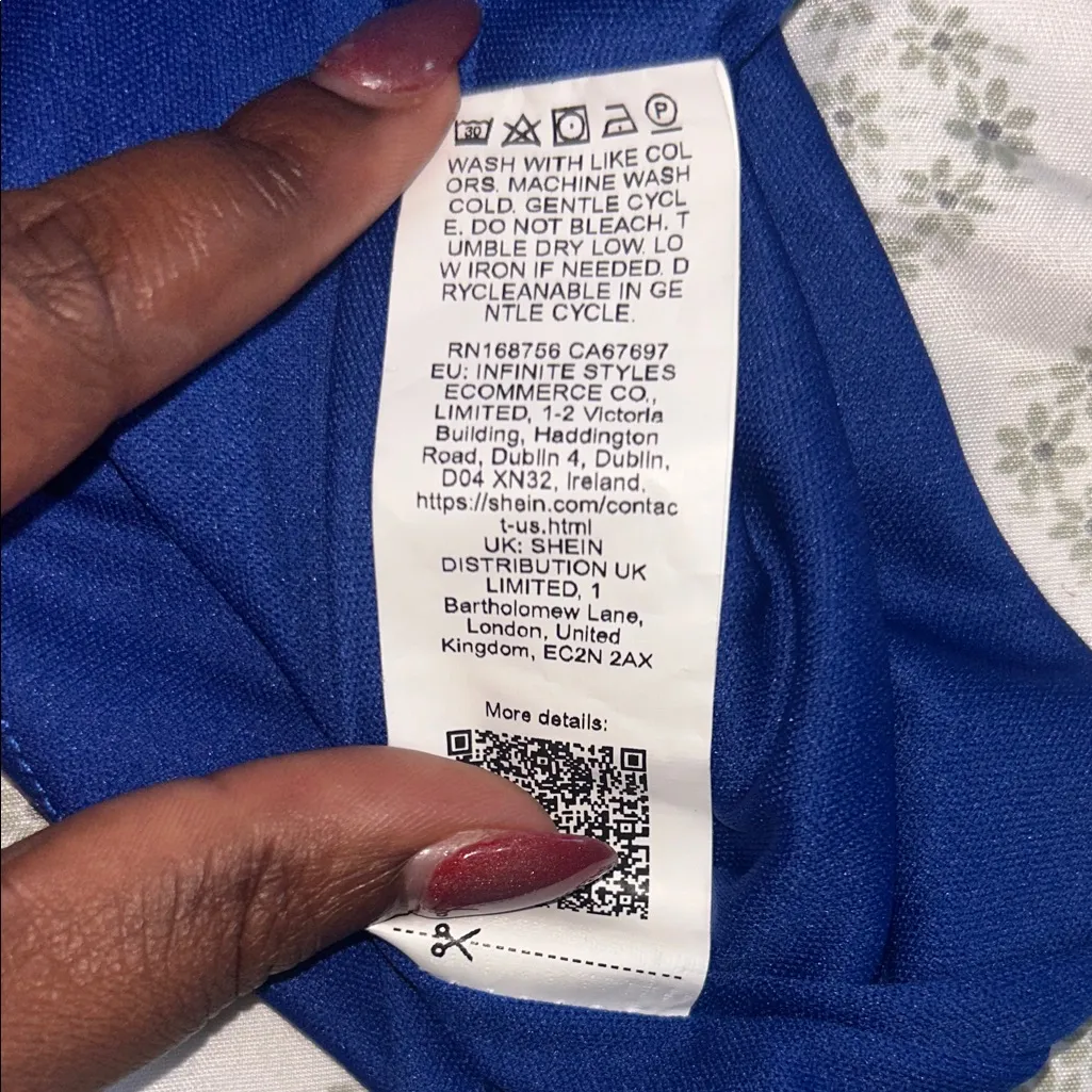 SheIn  Cobalt Blue Strappy Mini Dress - Image 7