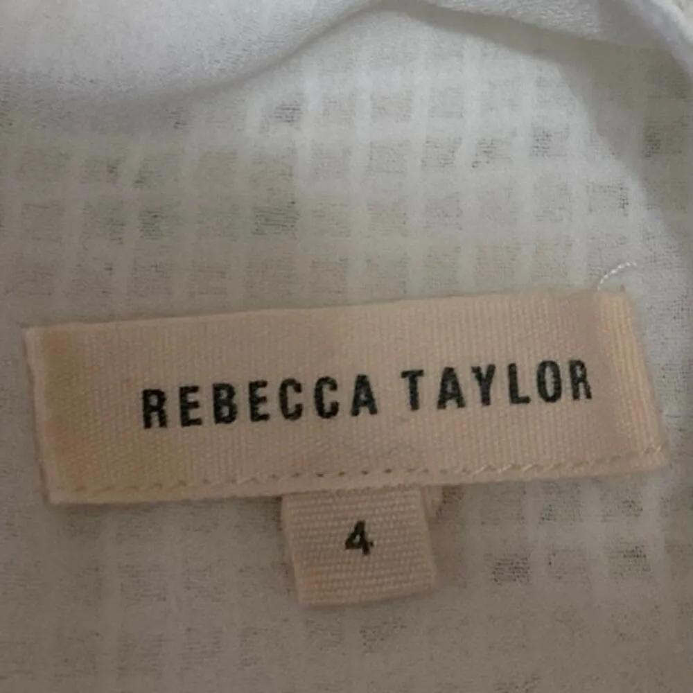 Rebecca Taylor White Floral Lace Sleeveless Halter Zipper Cami Crop Tank Top 4 - Image 4