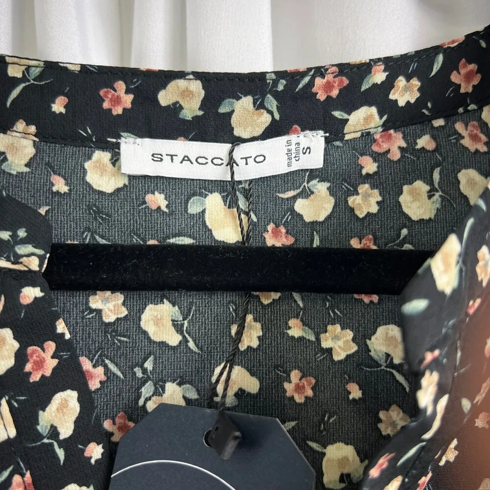 Staccato Floral Fall Sleeveless Tie Maxi Dress Women Size S Preppy Cottage Boho - Image 13