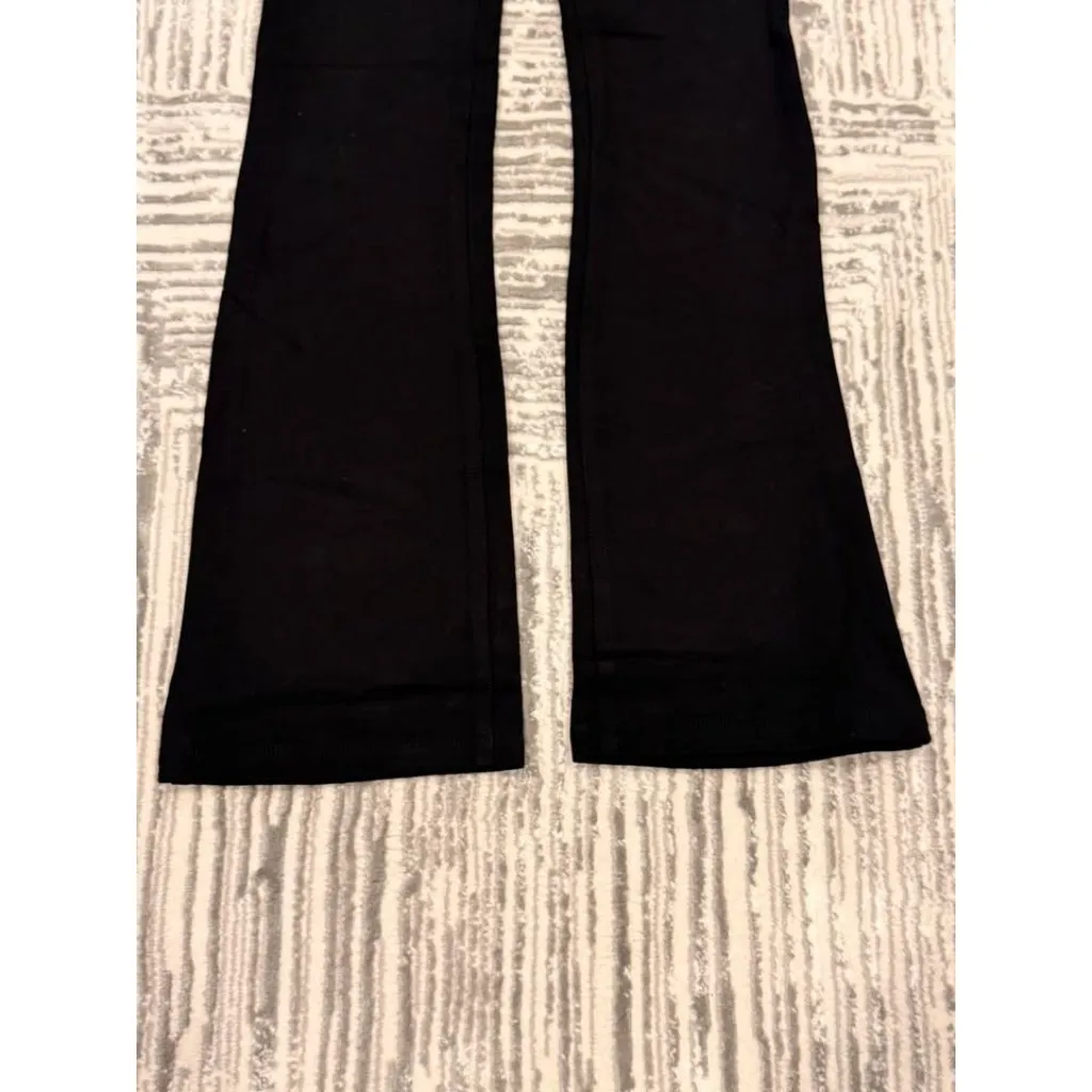 NEW DKNY Jeans women's size 4 black Flare leg slack like denim look pants $90 - Image 4