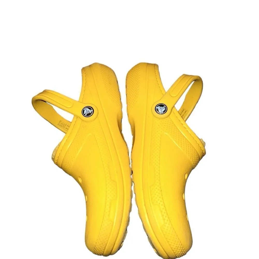 Crocs  Yellow Mules Shoes Size 8 - Image 4