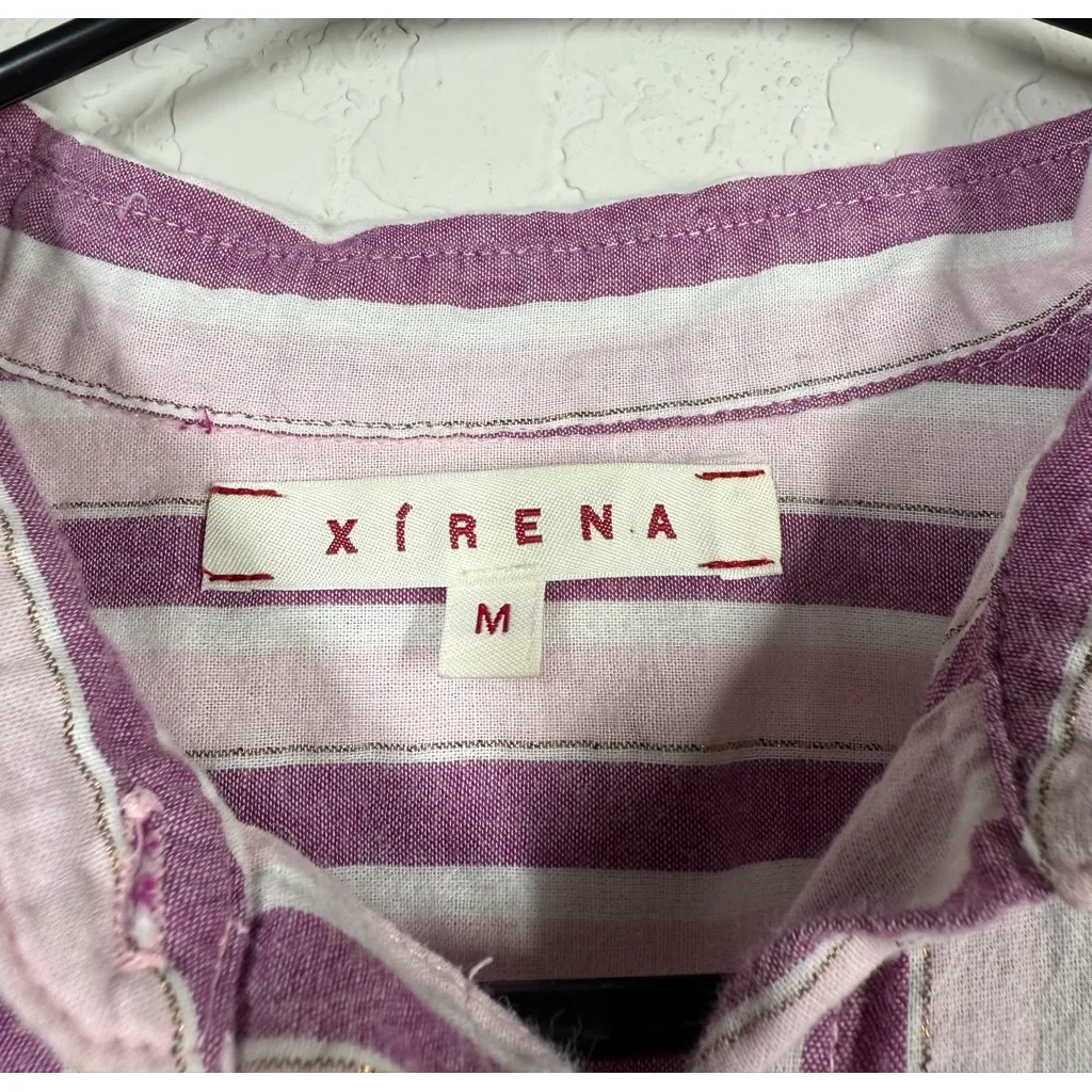 Xirena Striped Button Down Top Size Medium - Image 6