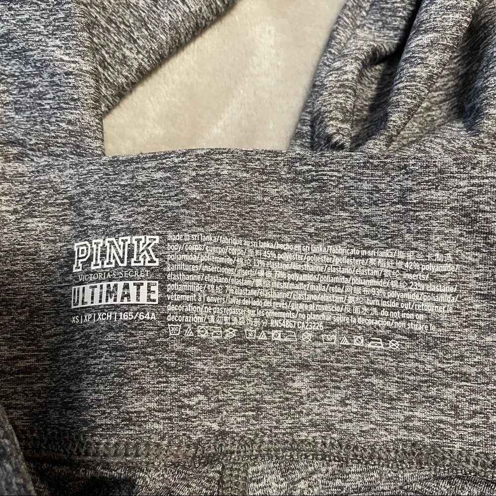 PINK Victoria’s Secret Ultimate Leggings Athletic Comfort Mesh Siding Sparkle - Image 4