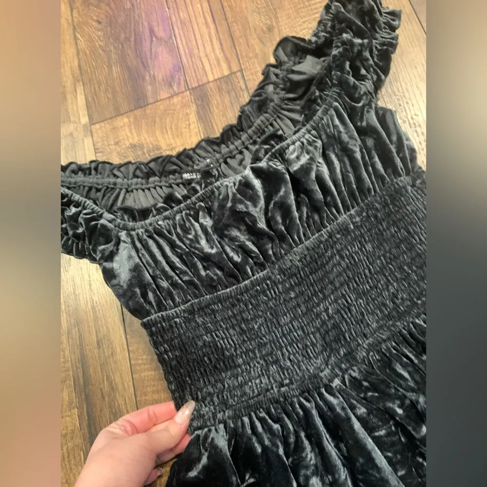 Nwt Rosie velvet ruched romper urban outfitters  small petite goth boho Y2K $98 - Image 9