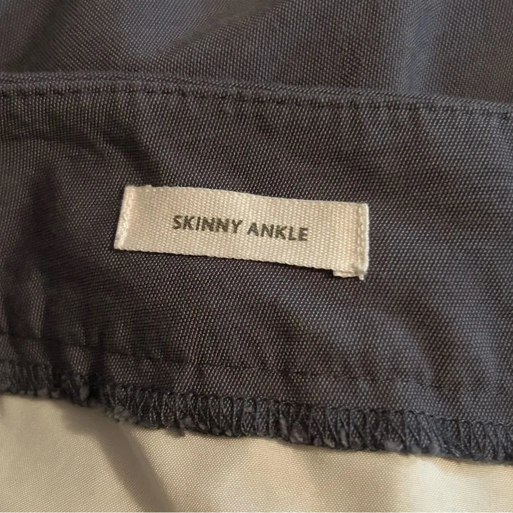 Loft Outlet Womens Size 14 Skinny Ankle Dress Pants Gray Blue Cuffed Hem Hi Rise - Image 4