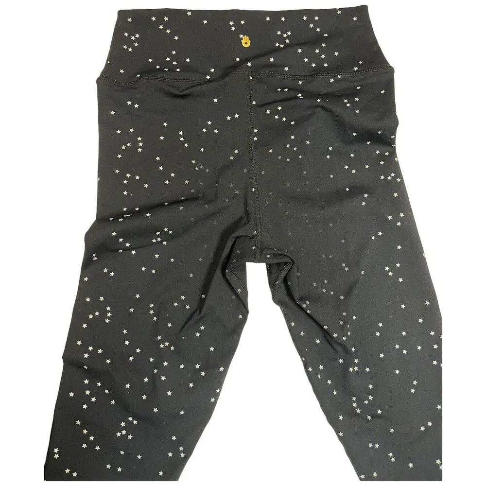 Spiritual Gangster Night Sky Star Celestial High Waisted Leggings Black S - Image 9