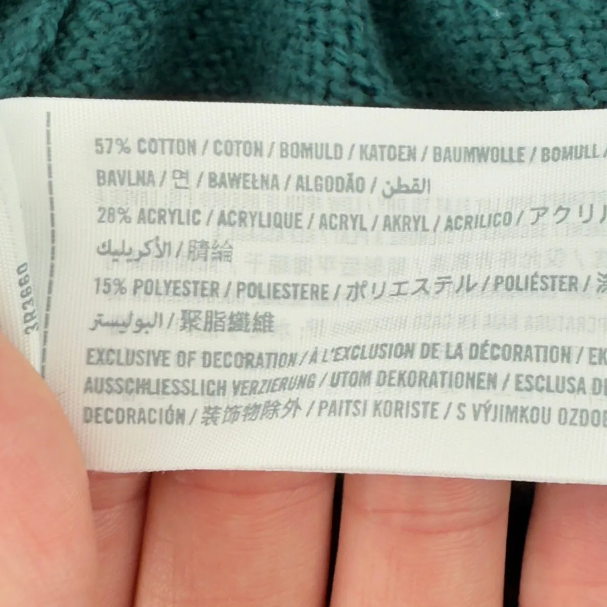 Vtg Hollister V-Neck Long‎ Sleeve Knit Sweater Green Women XS 90s Y2K Bird Logo - Image 5