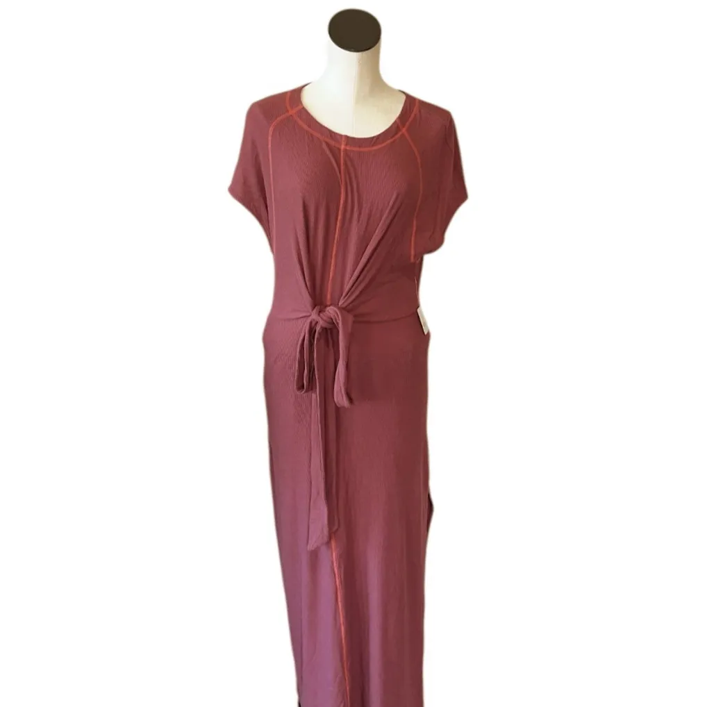 NWT Free People Sunni Tie Back Maxi Dress IN WILD GINGER - Image 6