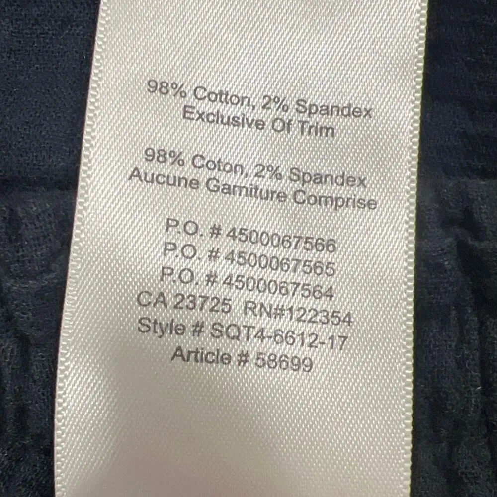 Aritzia Wilfred Bertaud Black Gauze Elastic Drawstring Lounge Sweat Shorts XS - Image 4