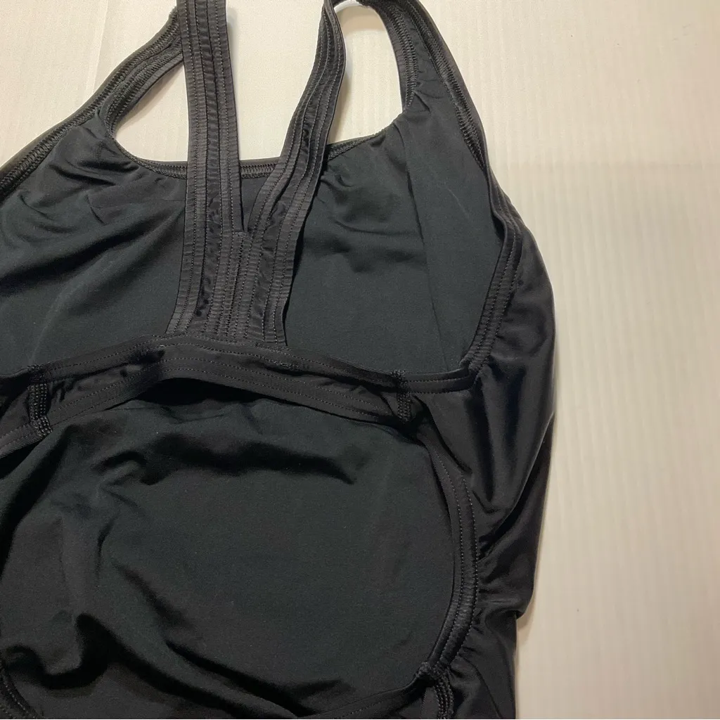 Speedo Women’s One Piece Swimsuit Sz 8/34 Black - Image 8