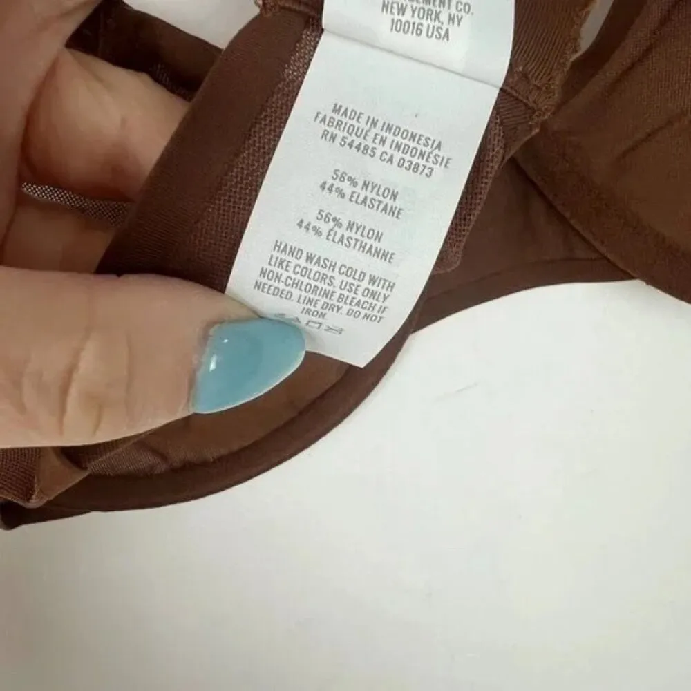 NWT Aerie SMOOTHEZ Mesh Unlined Balconette Bra Underwire Brown Size 36D NEW - Image 5