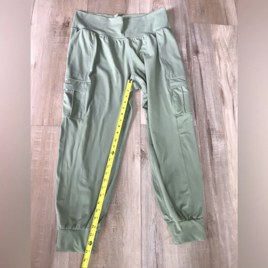 Athleta Size XL Green Powervita Salutation High Rise Jogger Pants Buttery Soft - Image 5