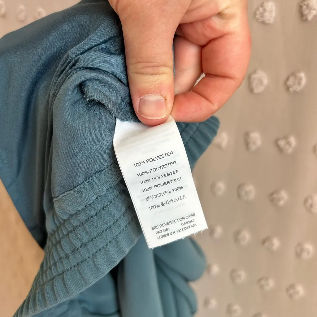 J. Crew Reese Tulip‎ Hem Pull On Joggers 8 Blue - Image 6