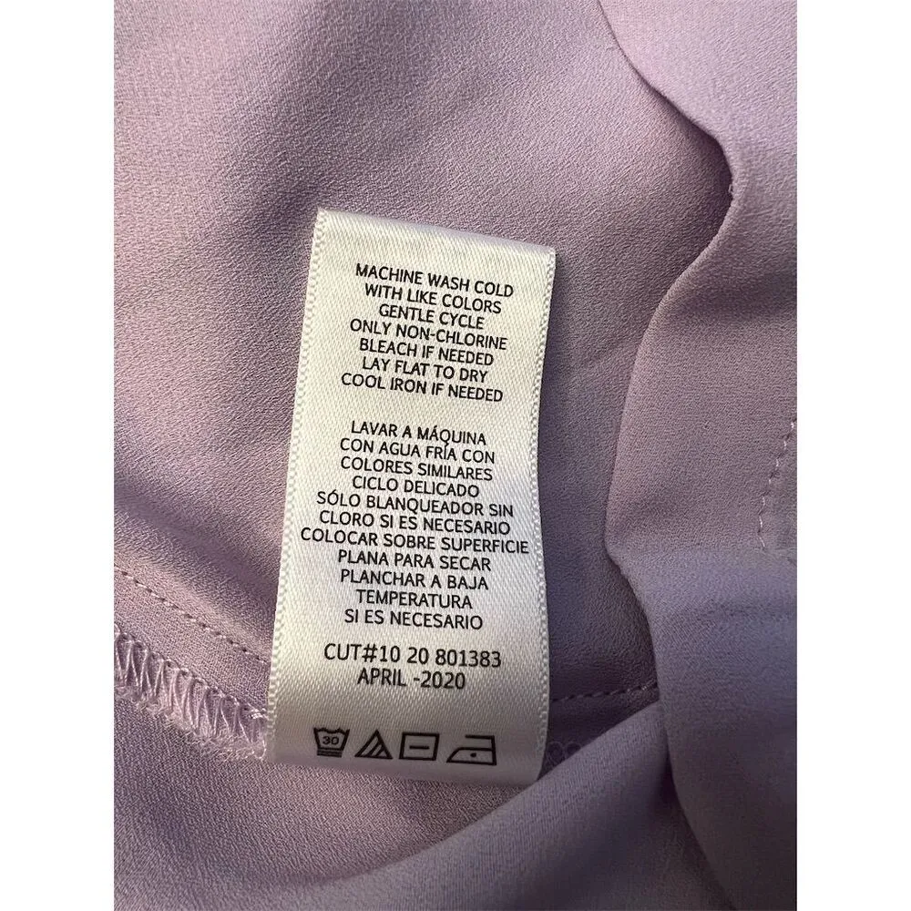 RTR NOW Women's Lilac Babydoll Puff Short Sleeve Dress Size S Purple - Image 11