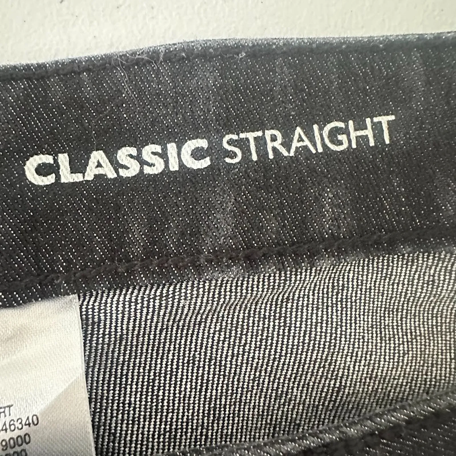 Denim 24/7 Womens Straight Jeans Size 22W Black Stretch High Rise - Image 5