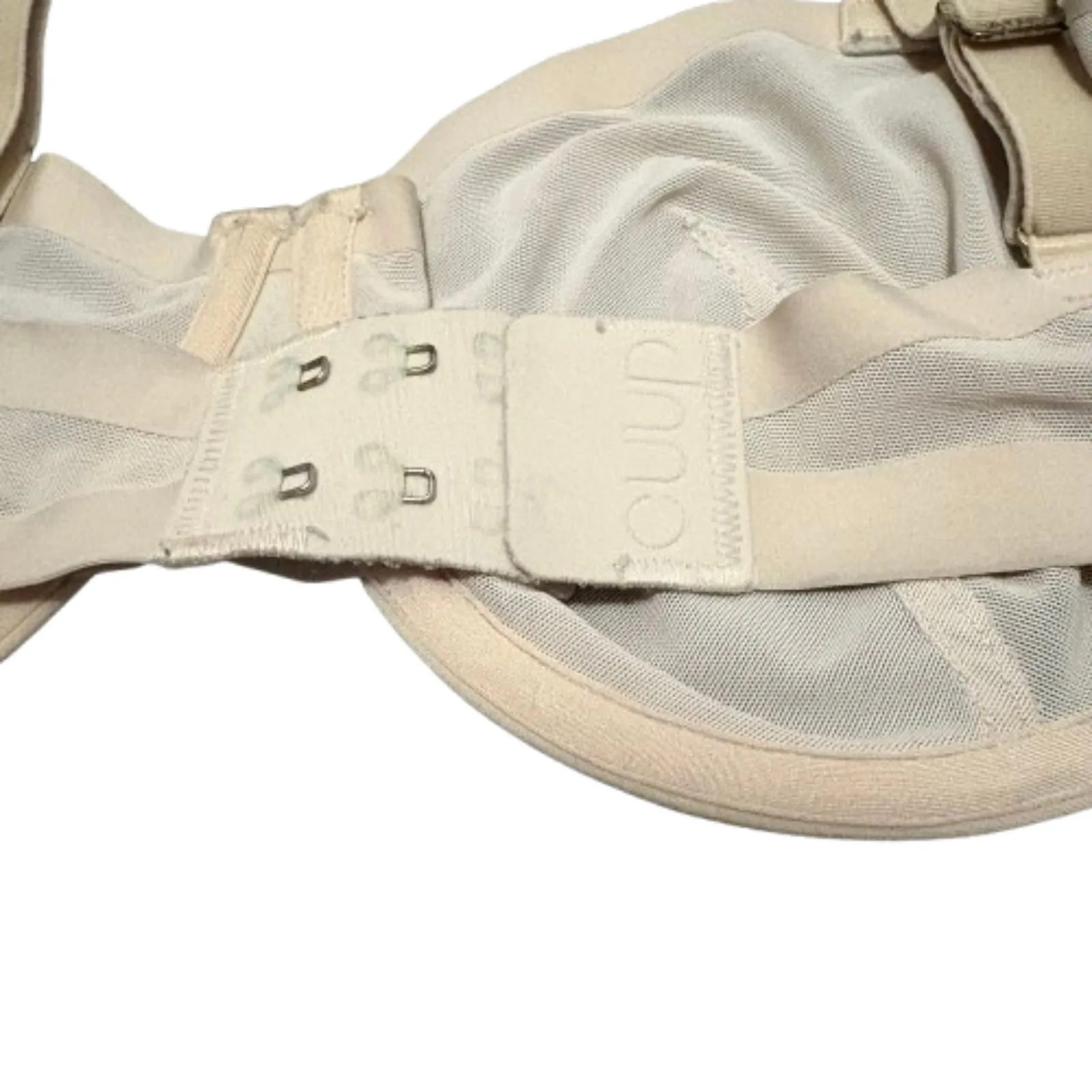 CUUP The Balconette Mesh Bra Sheer Nude Minimalist Capsule Lingerie Size 34E - Image 3