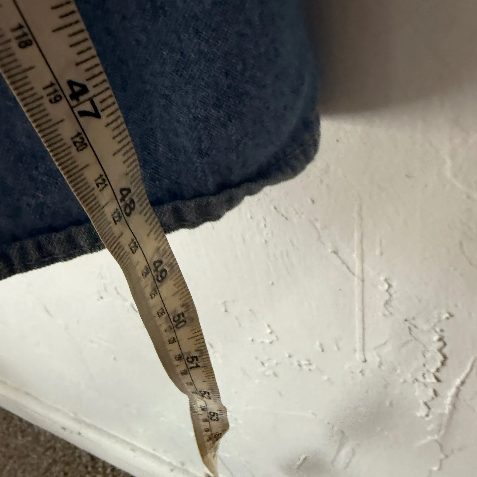 Vintage Western Denim Button Front Midi Dress Short Sleeve Cottage Boho Blue Size M - Image 10