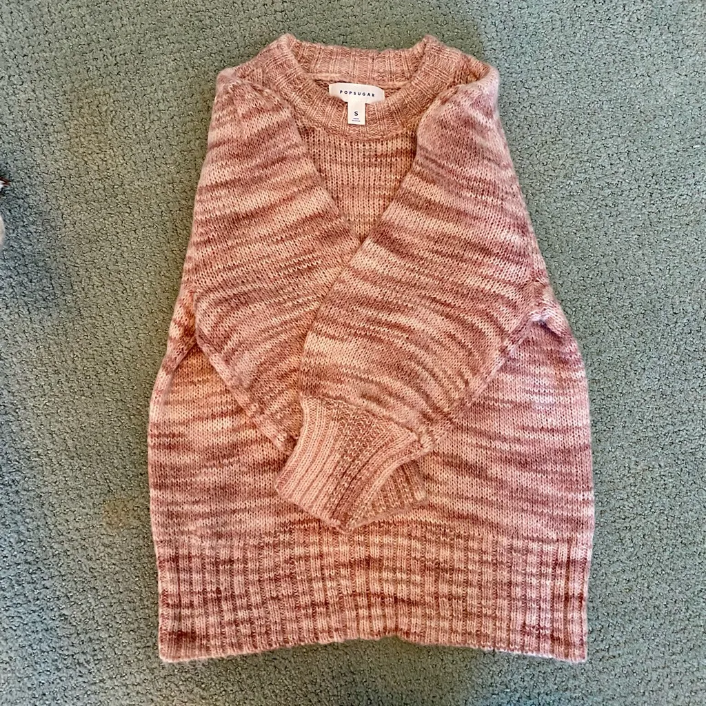 POPSUGAR - Adorable Pink and Rose Knitted Sweater! Never Worn! 💖💕 - Image 5