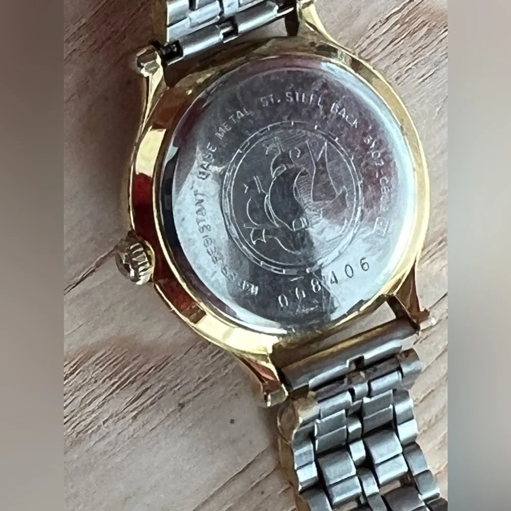 Seiko Ultra RARE Vintage Age of Discovery Motif Ladies Watch Two-Tone Bracelet - Image 8