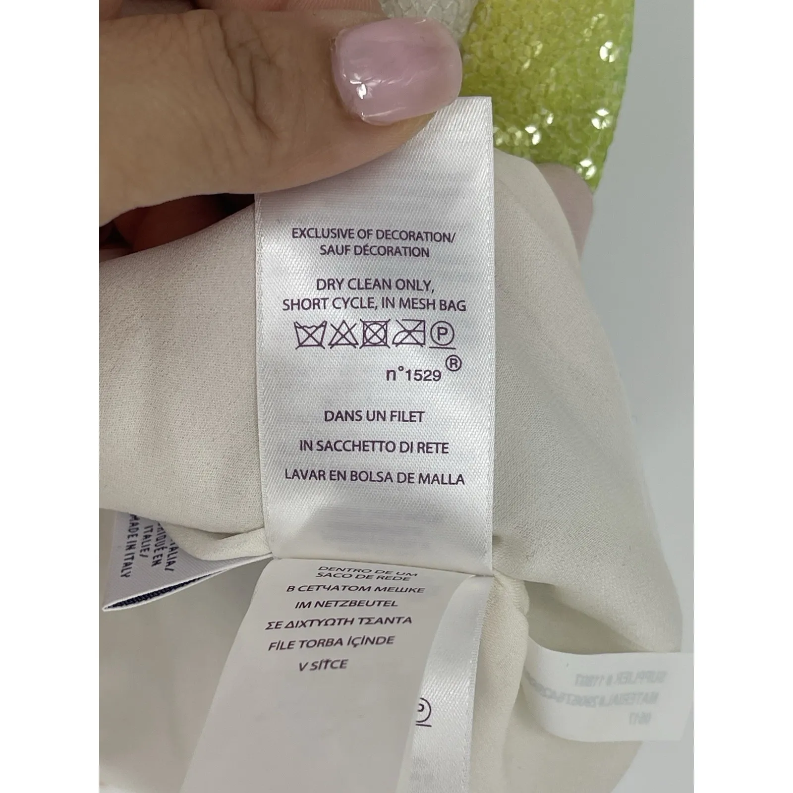 Ralph Lauren Purple Label Collection Alandra Sequined Top‎ Shirt Size 4 F - Image 4