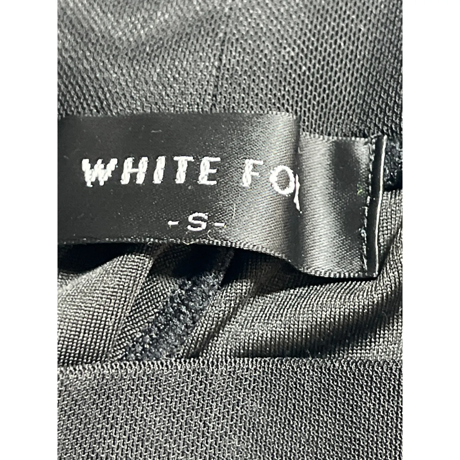 White Fox Womens Black Slim Fit High Rise Bootcut Flare Trousers Dress Pants S - Image 3