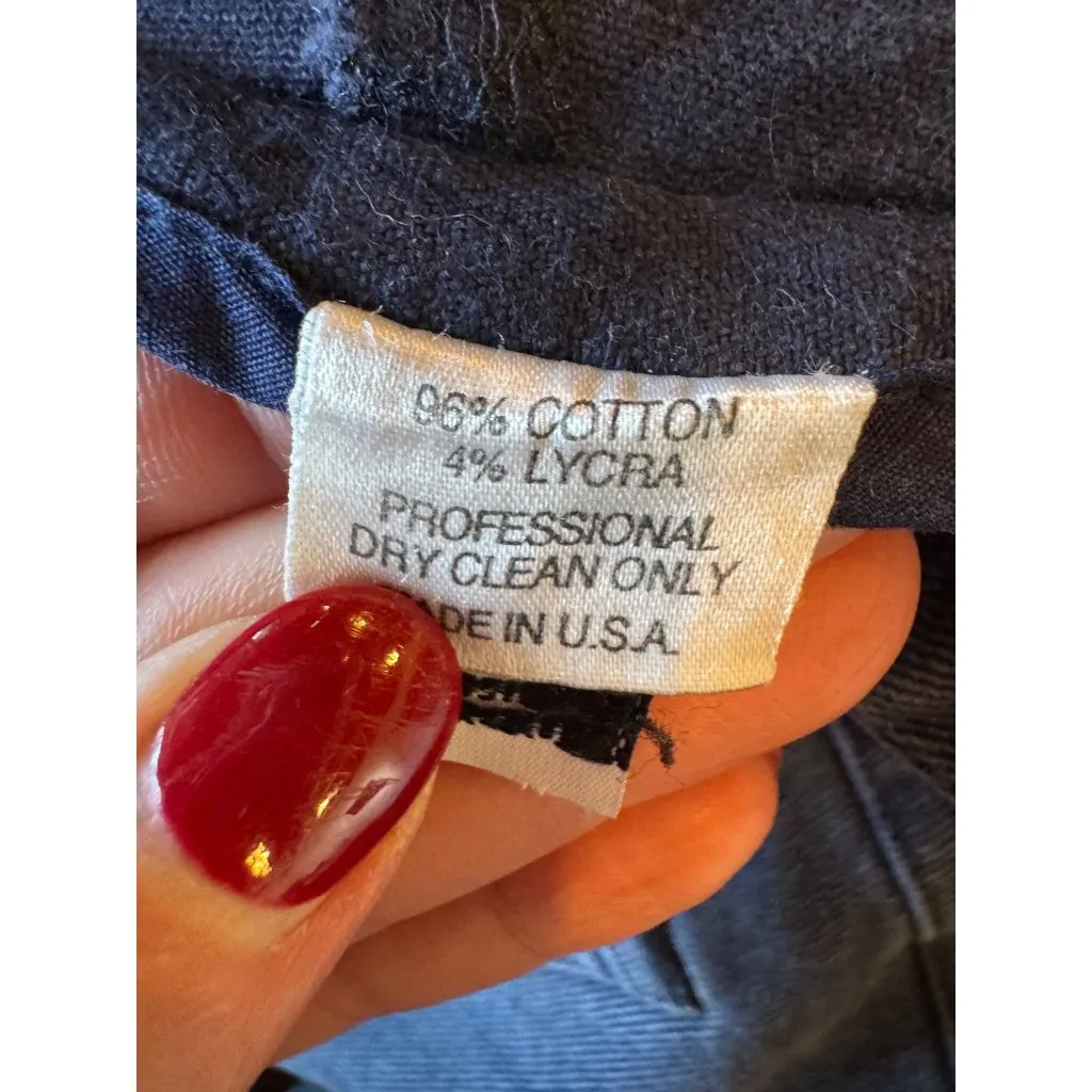 St John Jeans Women 4 Blue Medium Denim High‎ Rise Tapered Leg Mom Luxury Preppy - Image 10