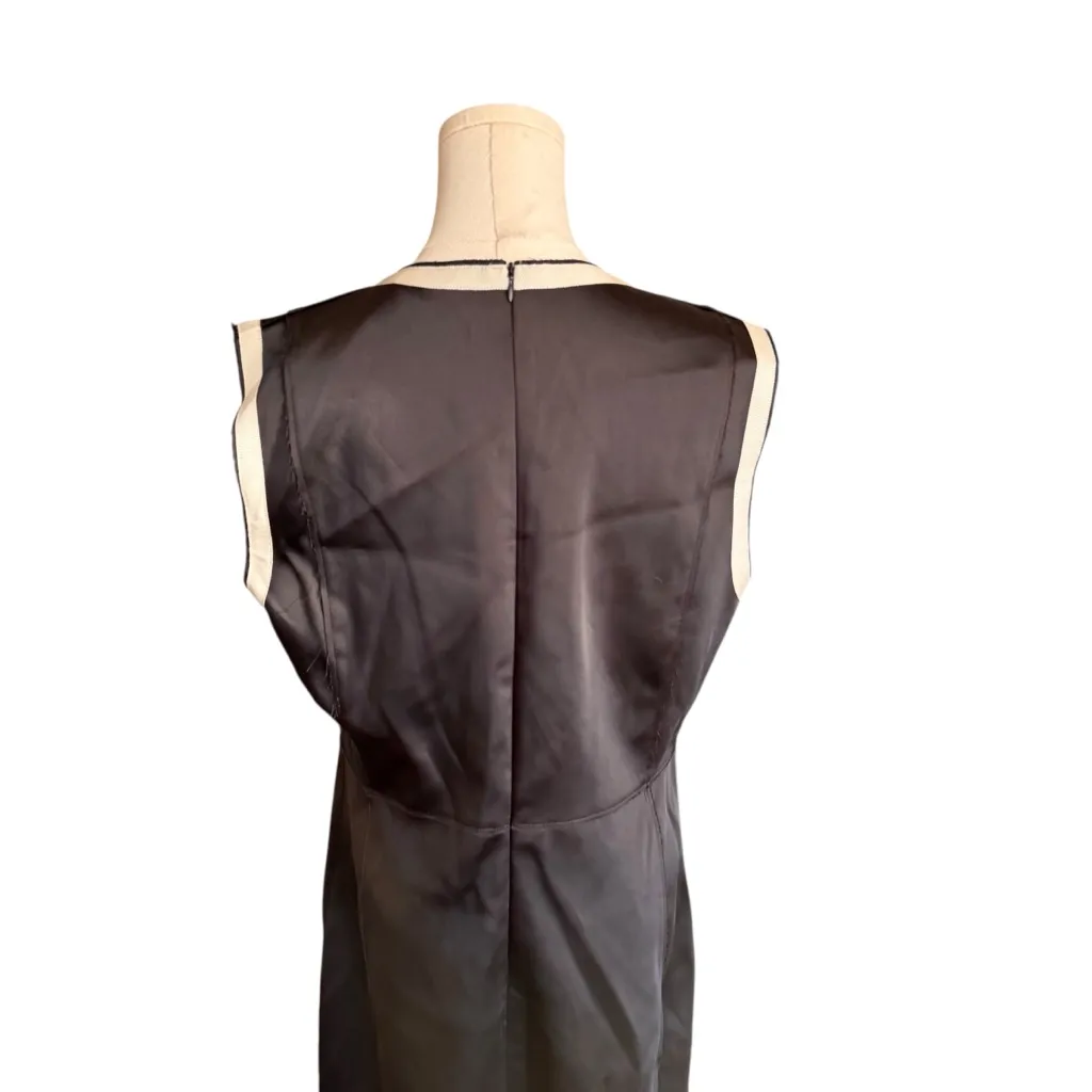 ZARA - NWOT Black Satin Sleeveless Mini Dress XL - Image 6