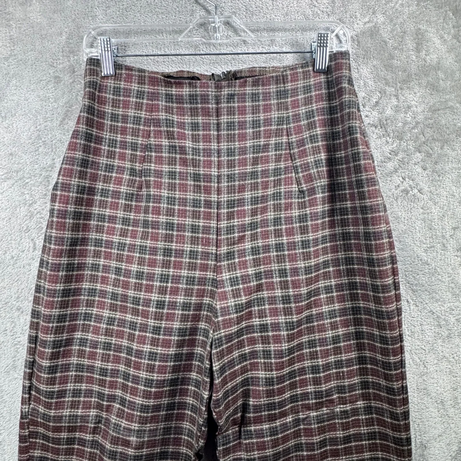 All That Jazz Suit Plaid Crop Jacket High Waist Pant Set Vintage 90s Grunge‎ 6 - Image 7