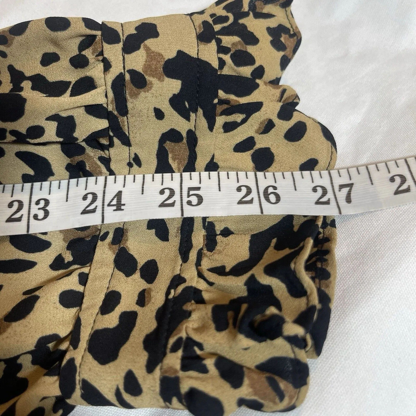J.Crew Dress Sz 8 Long Sleeve Leopard Animal Print Safari Safari Chic Boho Fall - Image 14