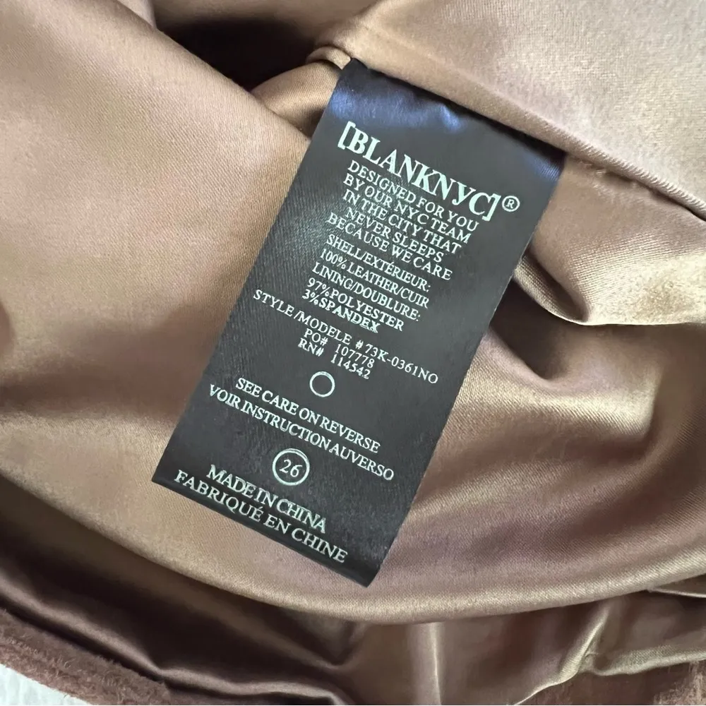 Blank NYC Suede Leather Mini Skirt - Image 9