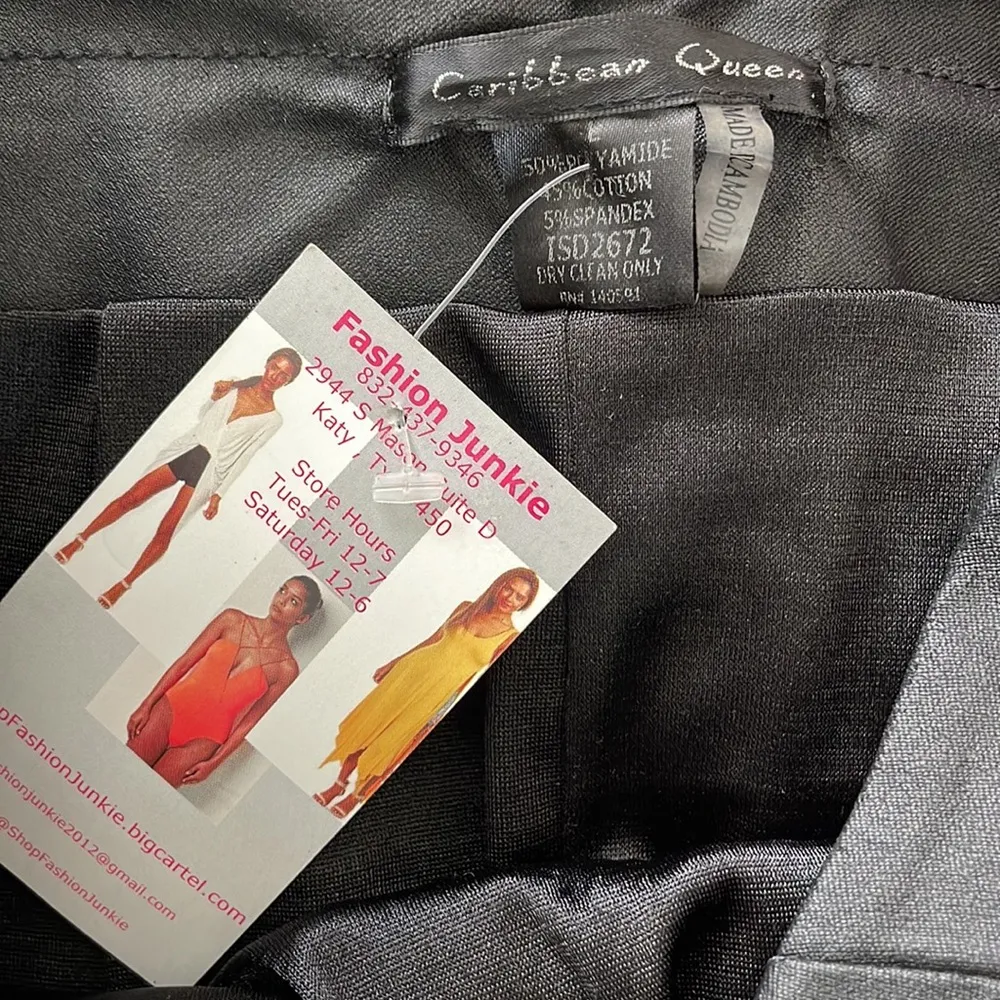 Sale! 🔥 NWT! Caribbean Queen 2 Piece Skirt Set Size Large Black - Image 7