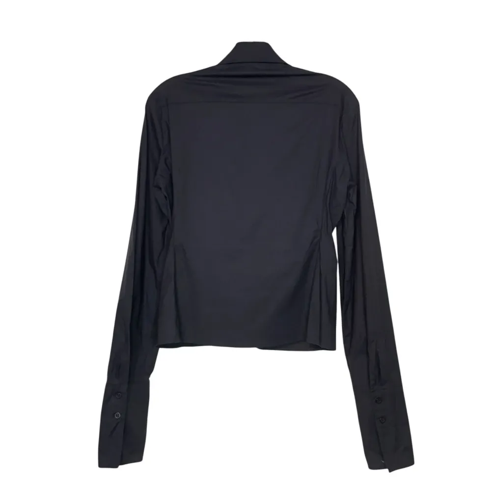 Max Studio Black Embroidered Shirt size M - Image 3