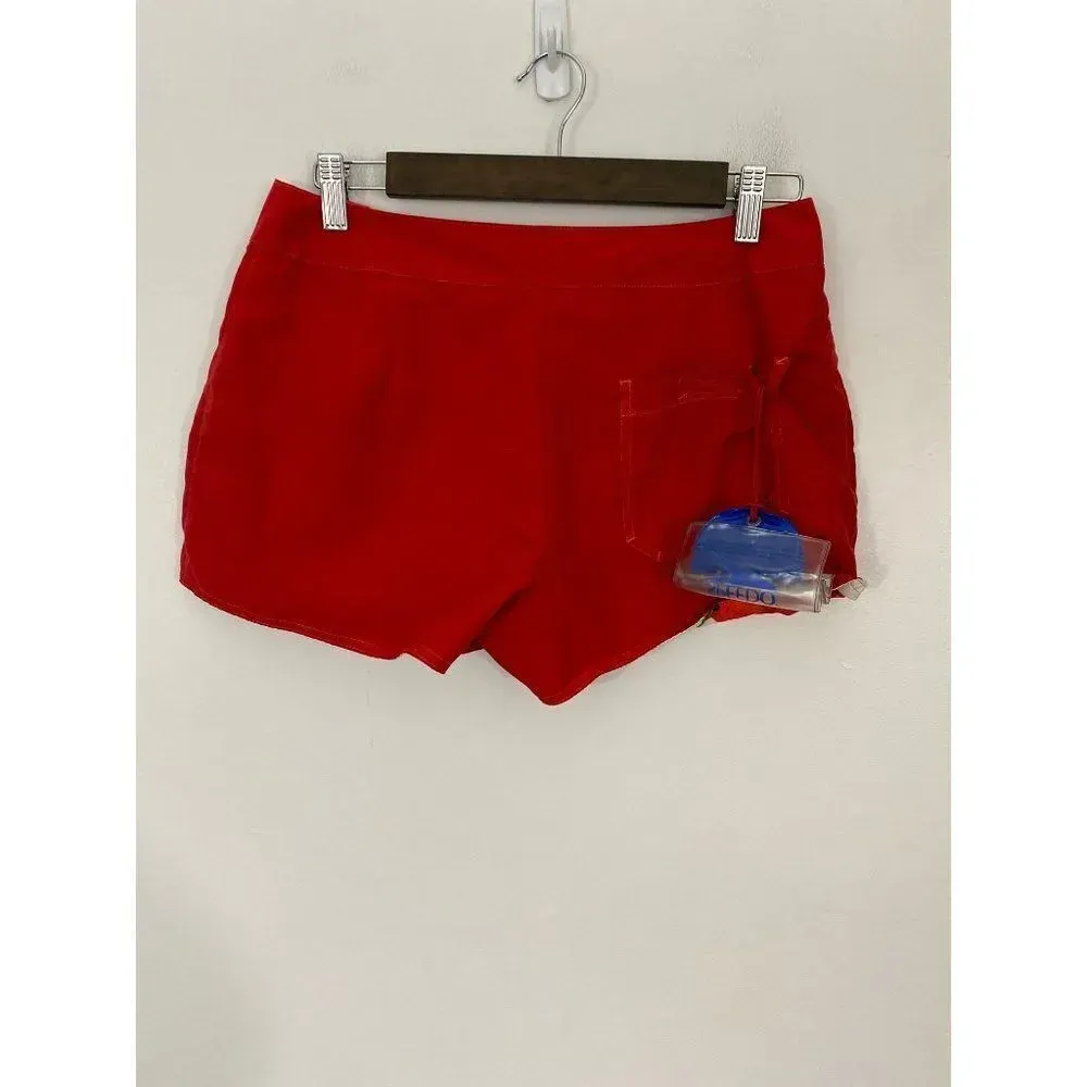 Speedo womens size 6 reversible waterproof pocket red cherry lifeguard‎ - Image 6