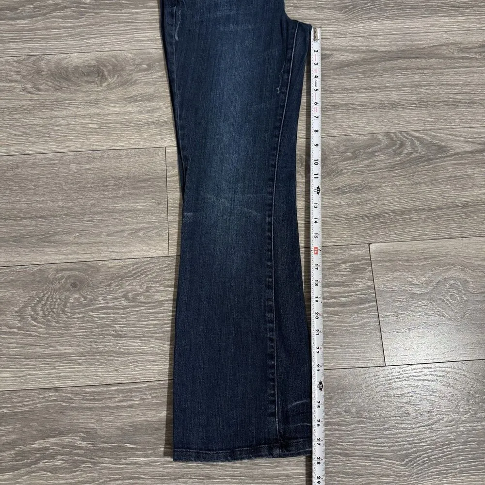 Refuge Women Blue Wide Flared Leg Short Rise Y2K‎ Size 7S - Image 11