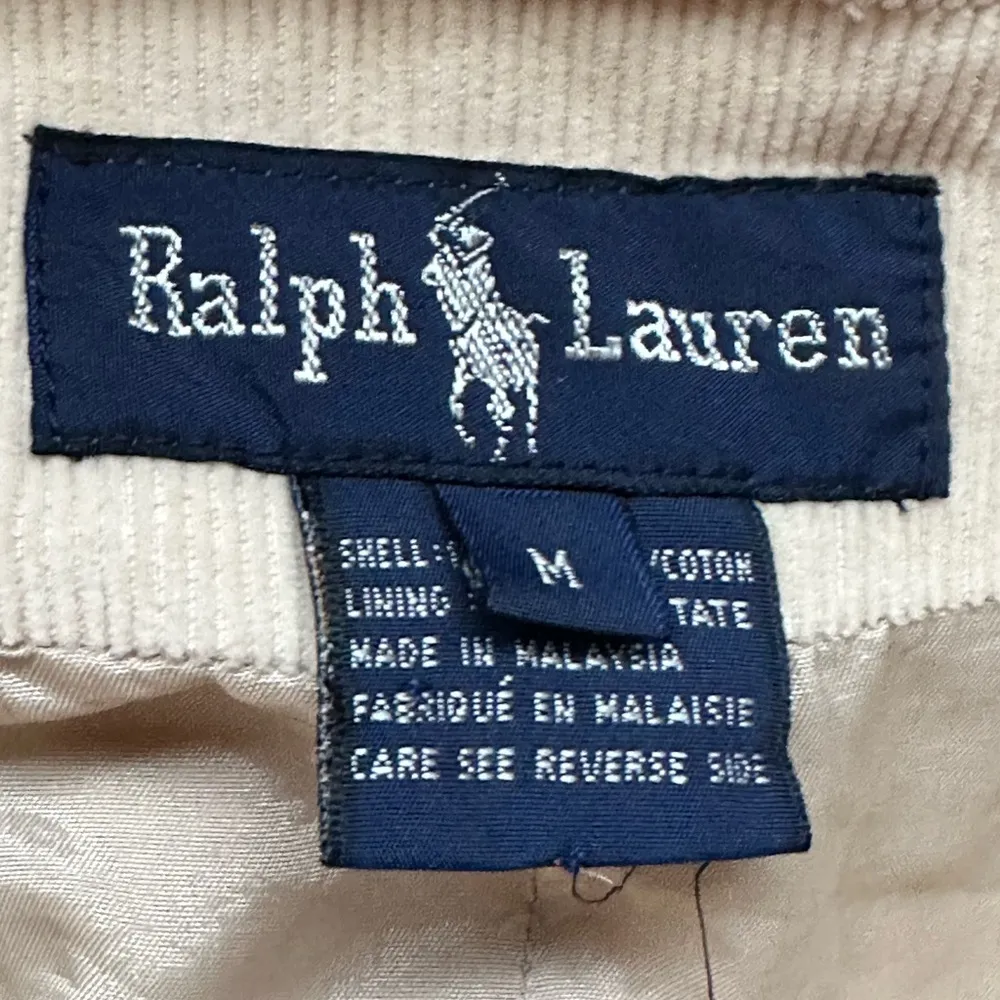 Ralph Lauren Cream Corduroy  Double Breasted Pea Coat Jacket Sz M  100% Cotton. - Image 10