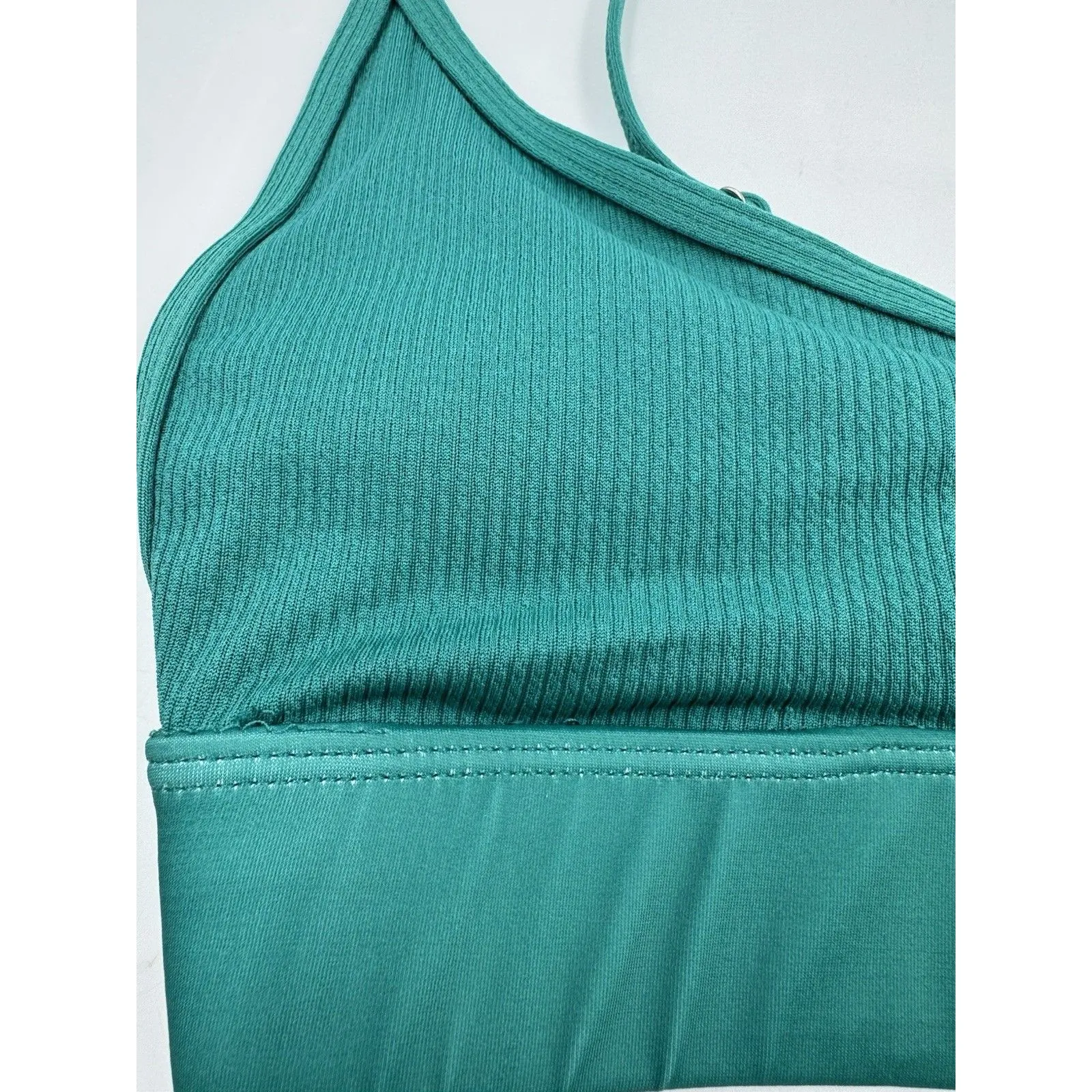 New SHEIN Swim Bikini Set Top & Swim Bottom Teal/Green Women’s SIZE L - Image 3