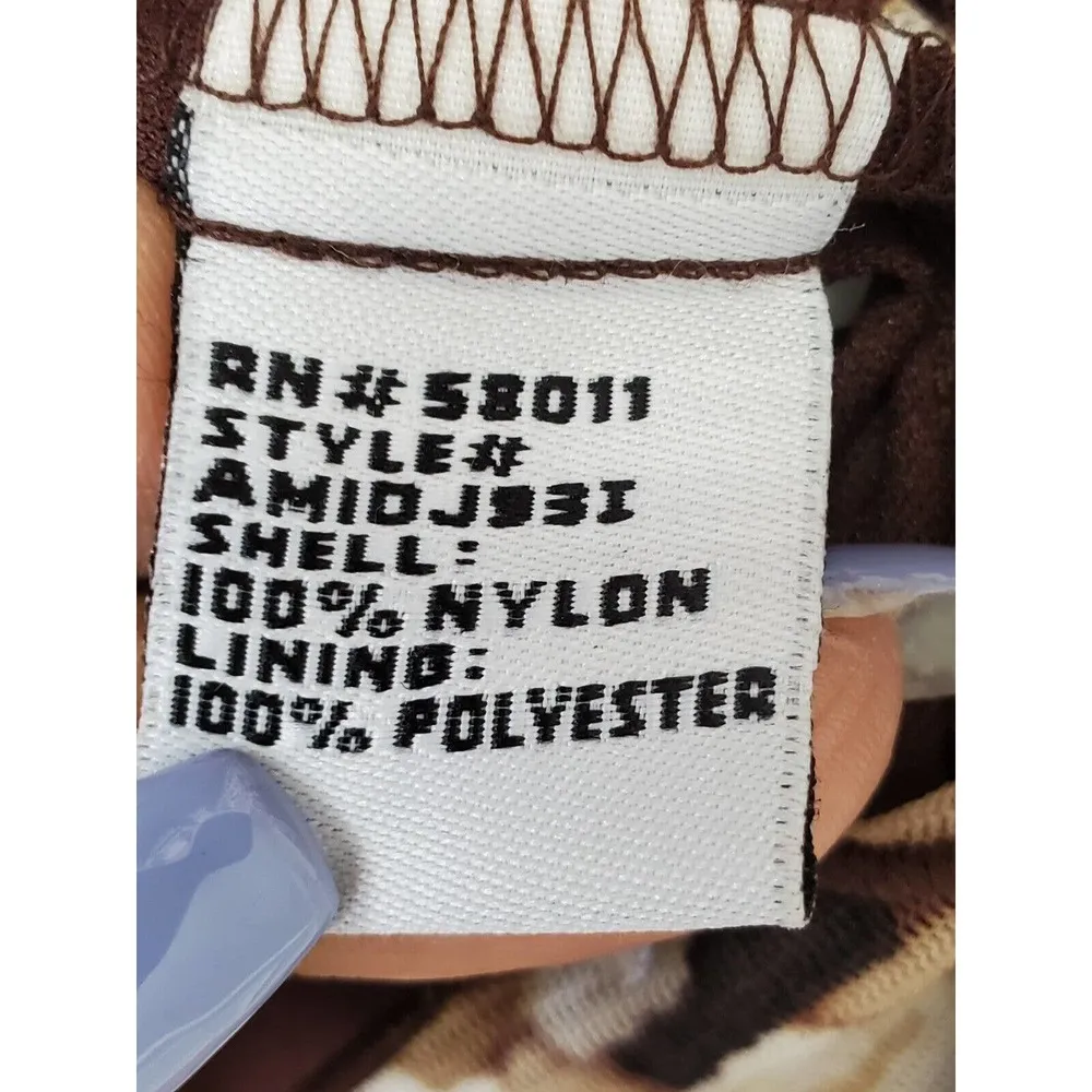 Sangria Womens Multicolor 100% Nylon 3/4 Sleeve V Neck Knee Length Dress Size 16 - Image 11