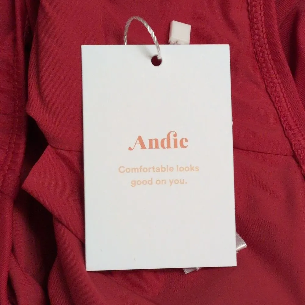 NWT Andie Cherry Red Nantucket One Shoulder One Piece Swimsuit Size XXXLT - Image 7