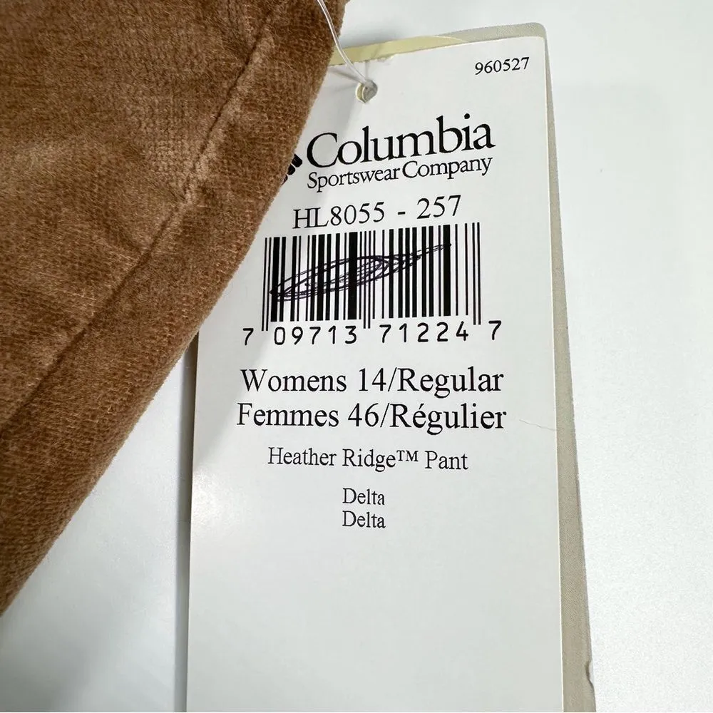 Columbia Womens 14 River Resort Heather Ridge Delta Straight Leg Corduroy Pants - Image 7