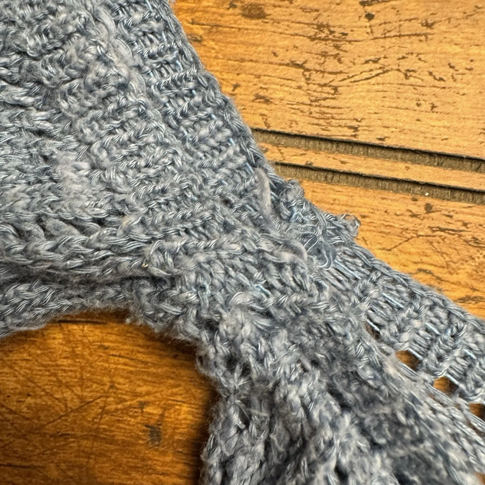 Active USA‎ Blue  Knit Extra  Cropped top SZ Small Sweater Women's Stretchy - Image 5