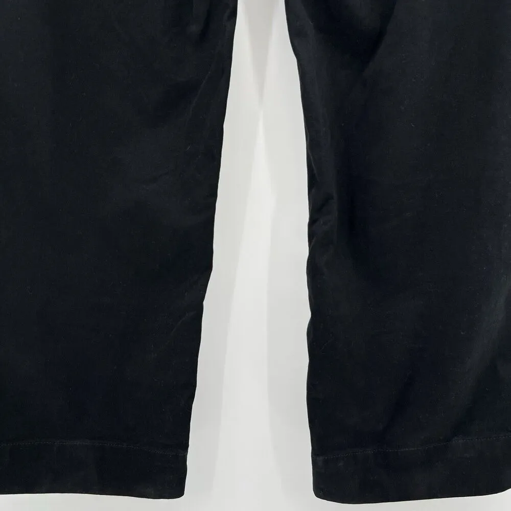 J. Crew Pants Wide Leg Black Chino Classic High Rise Style BX434 Women’s Size 6 - Image 8