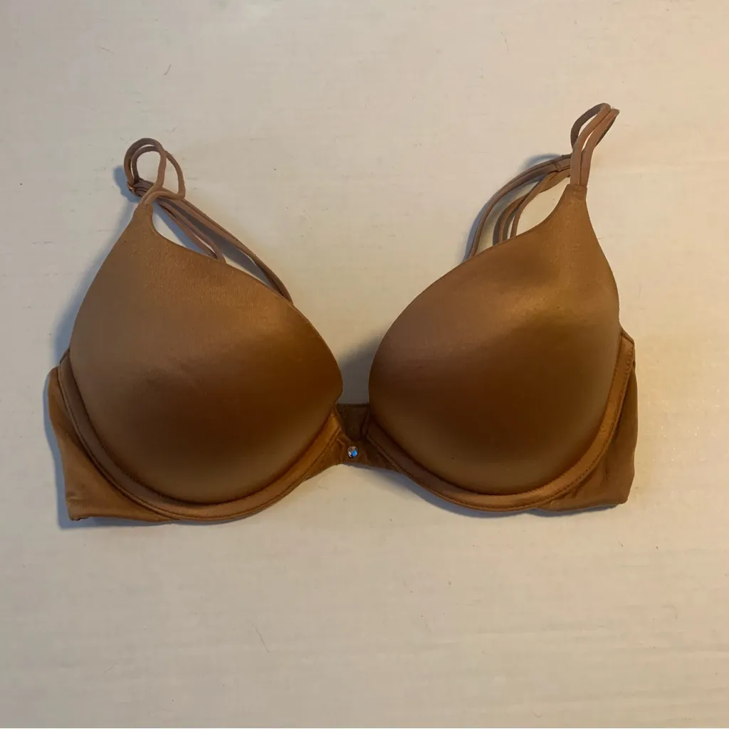 32D Victorias Secret Bronze Classic Push Up Bra - Image 2
