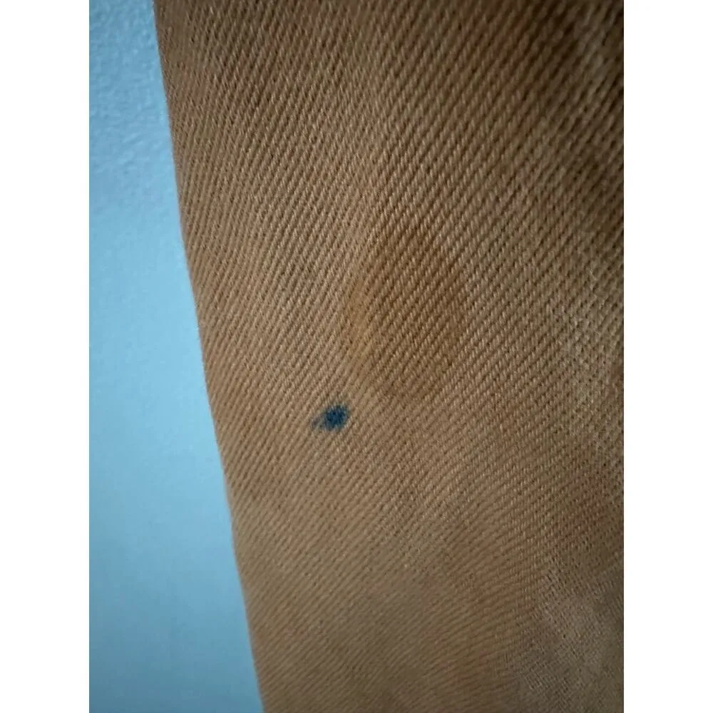 ASOS Pants Women's 26 Camel Wide Leg Crop Cotton Denim Fall Neutral Indie - Image 8