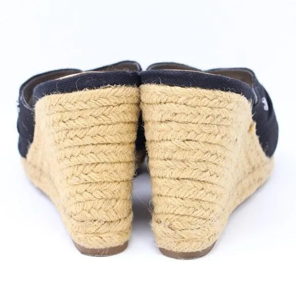 Circus by Sam Edelman Bea Espadrille‎ Wedge Black 8 - Image 5