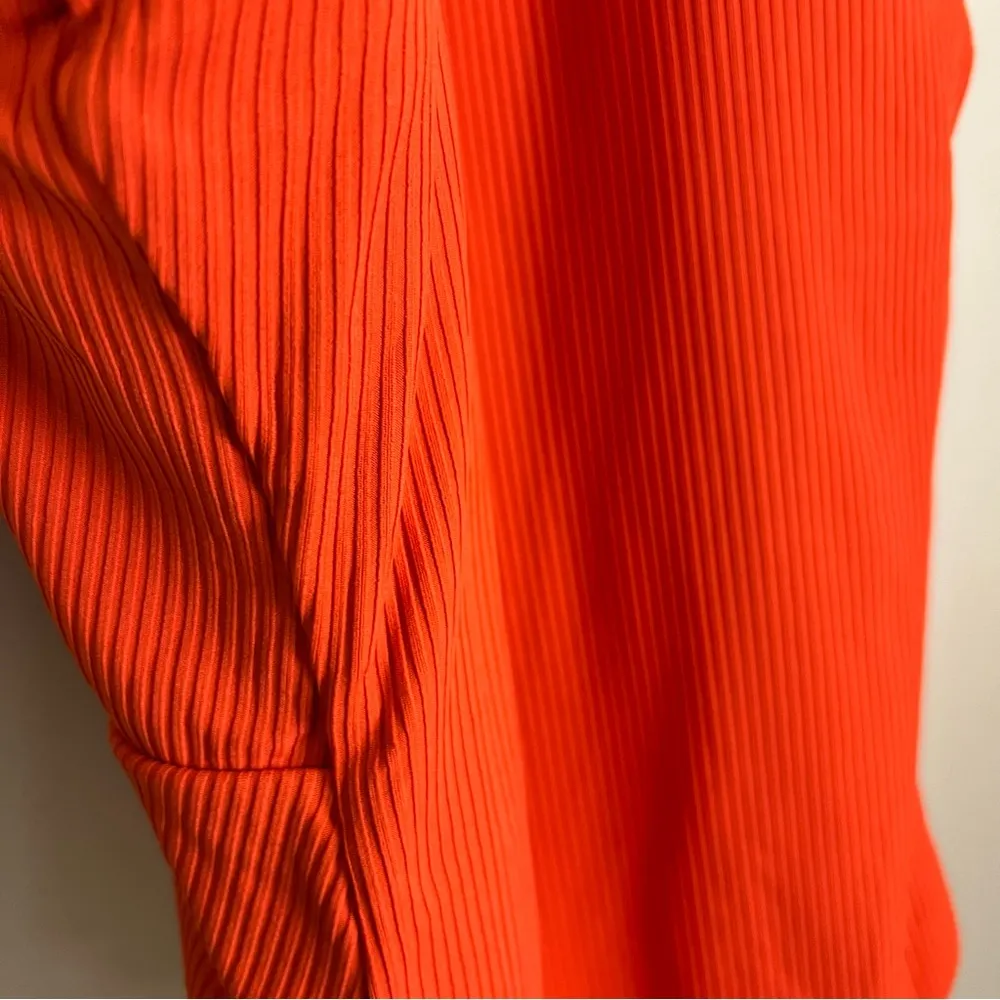 Andie Swim NWT The Asbury Rib One Piece Swimsuit in Sire (Orange) Size L - Image 13