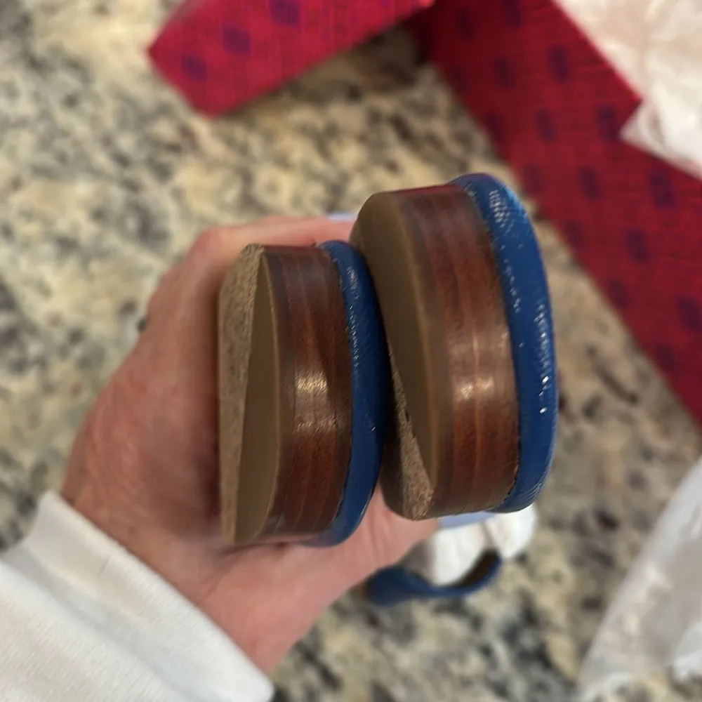 Tory Burch Neptune pineapple flat all leather slide sandals - Image 6