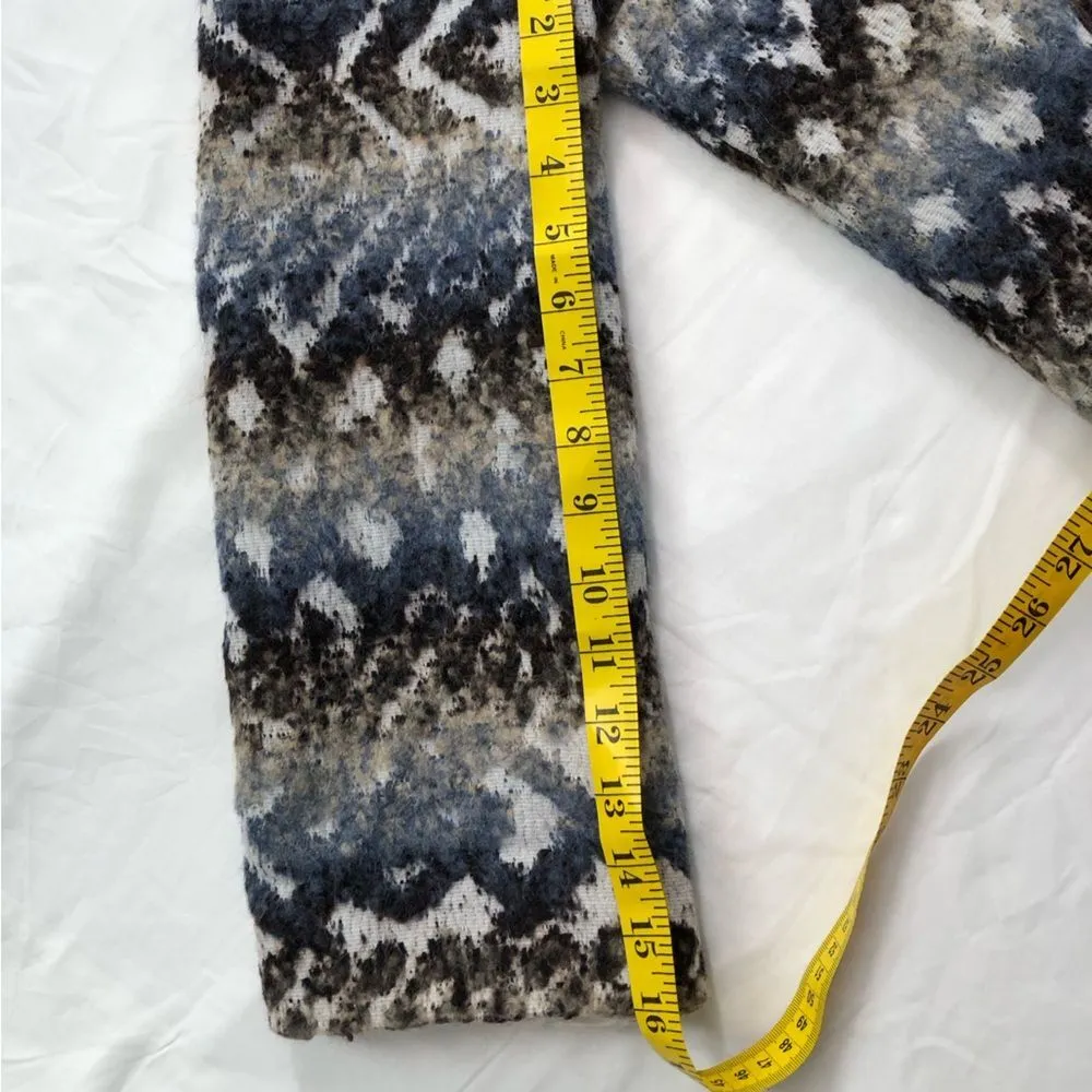 Fifteen Twenty Multi Funnel Neck Wool Blend Jacket Med Aztec Grandpa Eclectic - Image 10