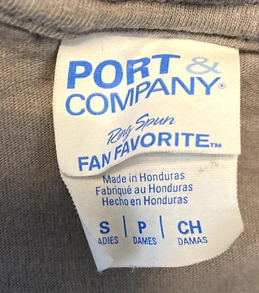 Port & Company Crew Neck Graphic Tee "This is Boo Sheet" Short Sleeve Gray Small - Image 3