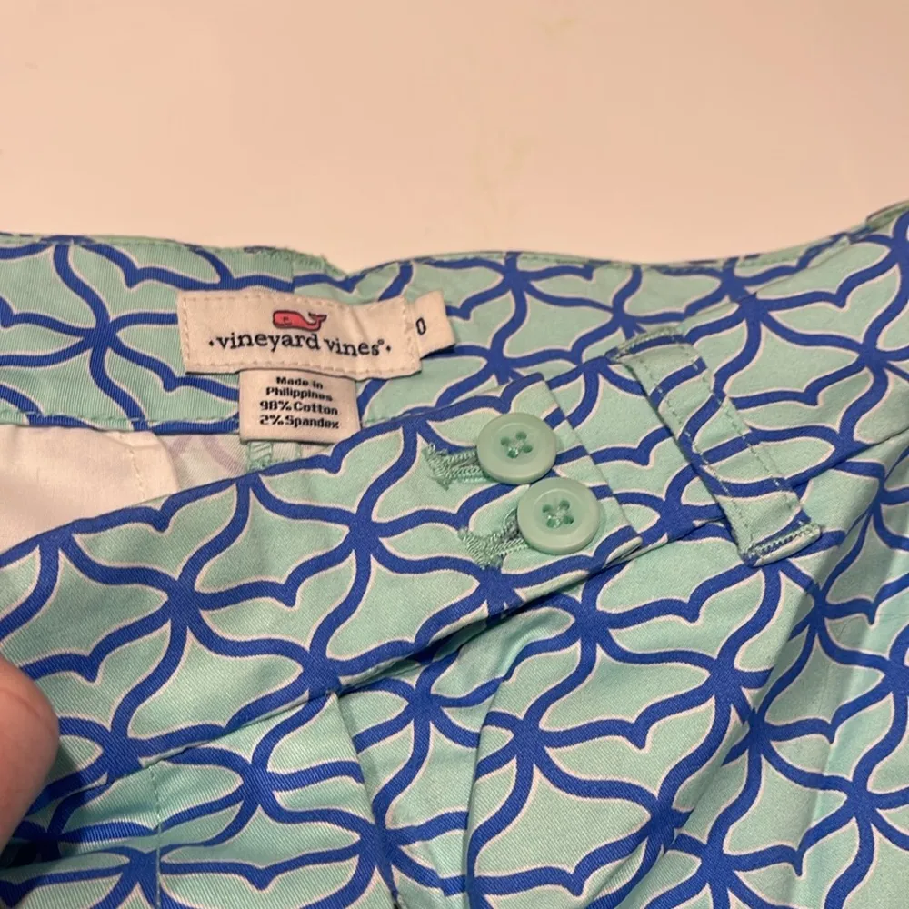 Vineyard vines NWOT sz 0 Blue whale tale Patterned Shorts - Image 7